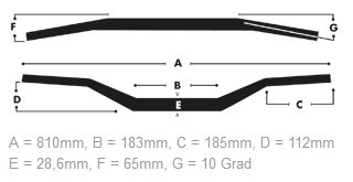 ZAP FX-Lenker SX-Style schwarz