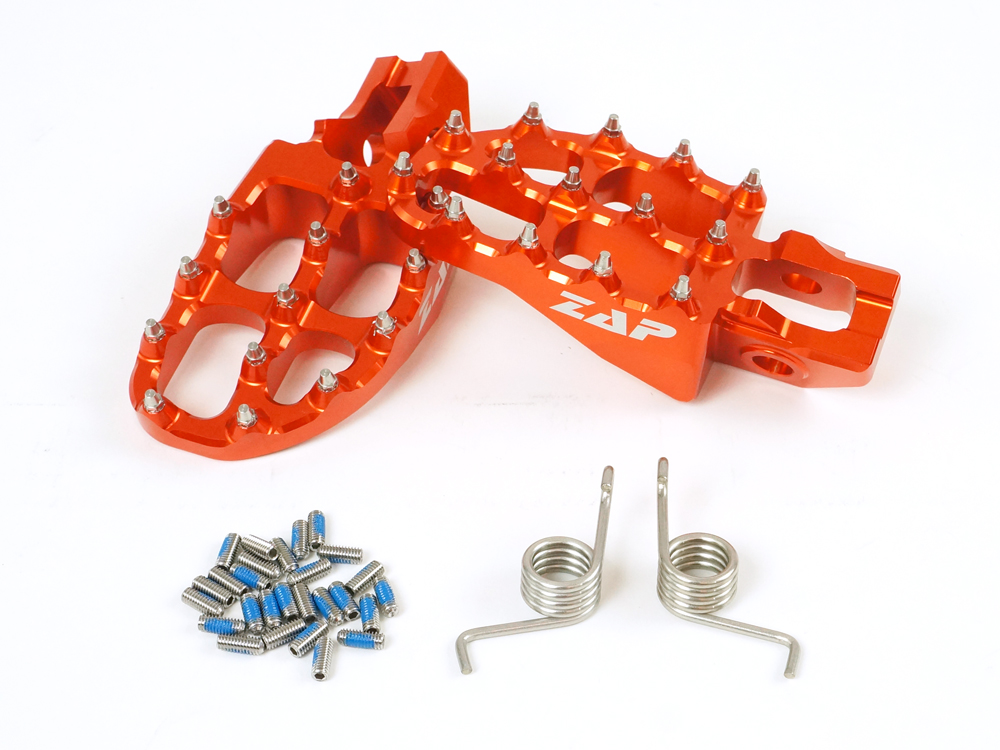 ZAP E-Peg Fußraste KTM SX(F) 16-, EXC 17-, 85-450 MC EC 2021-, TC/FC 16-, TE/FE 17-