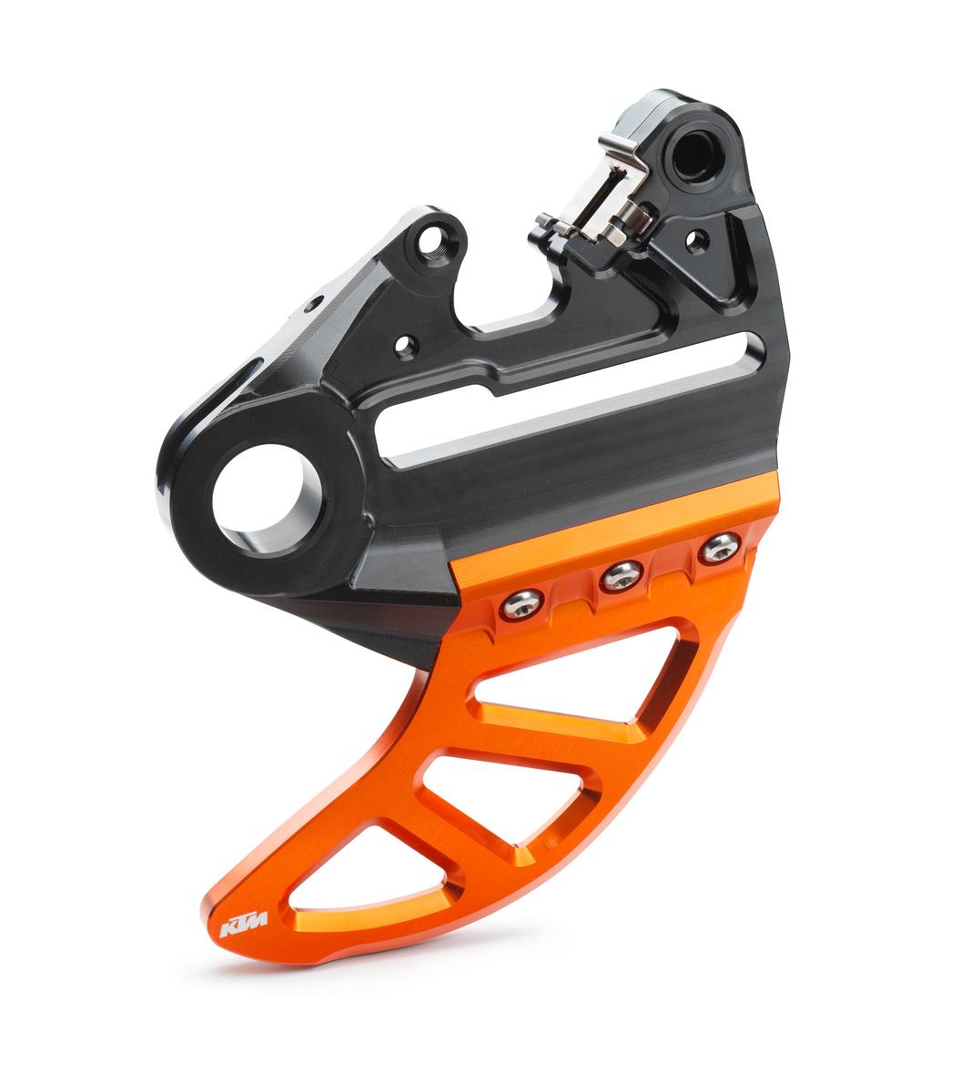 Bremssattelträger mit Bremsscheibenschutz Bremssattelträger mit Bremsscheibenschutz